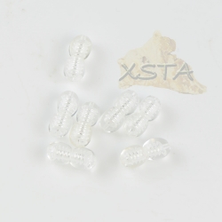 Screw clasp transperant clear white